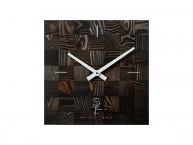 Часы настенные SLT 5195 CHESS BLACK WOOD в Айхале - ajhal.mebel-nsk.ru | фото