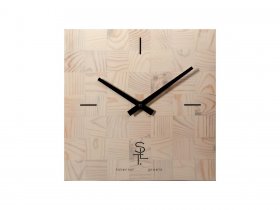 Часы настенные SLT 5196 CHESS WHITE WOOD в Айхале - ajhal.mebel-nsk.ru | фото