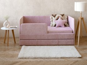 Диван-кровать Happy (розовый) в Айхале - ajhal.mebel-nsk.ru | фото