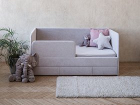 Диван-кровать Happy (светло-серый) в Айхале - ajhal.mebel-nsk.ru | фото