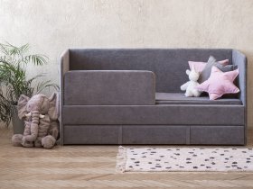 Диван-кровать Happy (темно-серый) в Айхале - ajhal.mebel-nsk.ru | фото