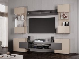 Гостиная Фэнтези (кашемир/графит) в Айхале - ajhal.mebel-nsk.ru | фото