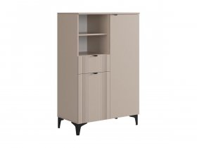 Комод 2 Рич (кашемир/фрапучино матовый/черный) в Айхале - ajhal.mebel-nsk.ru | фото