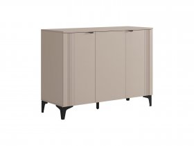 Комод 3 Рич (кашемир/фрапучино матовый/черный) в Айхале - ajhal.mebel-nsk.ru | фото