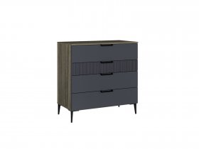 Комод 900 4ящ. Км052.0.001 Борнео (джара темная/хангва) в Айхале - ajhal.mebel-nsk.ru | фото
