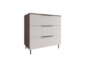 Комод 900 Роза (орех франклин карамельный/бежевый скин) в Айхале - ajhal.mebel-nsk.ru | фото