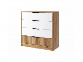 Комод КМ-001 Ивис (дуб крафт золотой/белый) в Айхале - ajhal.mebel-nsk.ru | фото