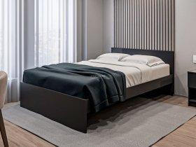 Кровать двуспальная 1,4м Бруклин СБ-3353 (диамант серый) в Айхале - ajhal.mebel-nsk.ru | фото