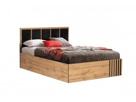 Кровать двуспальная с подъем. мех. 1,6 м Либерти 51.20 в Айхале - ajhal.mebel-nsk.ru | фото