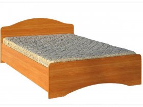 Кровать двуспальная 1,6м-1 (круглая спинка) в Айхале - ajhal.mebel-nsk.ru | фото