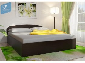 Кровать двуспальная 1,6м с подъем. мех. (венге) в Айхале - ajhal.mebel-nsk.ru | фото
