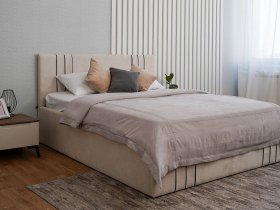 Кровать двуспальная 1,8м с подъем. мех. Леванте в Айхале - ajhal.mebel-nsk.ru | фото