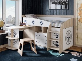 Кровать комбинированная «Немо» в Айхале - ajhal.mebel-nsk.ru | фото