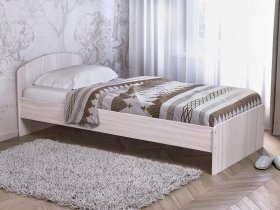 Кровать односпальная 80 с низкой спинкой (ясень шимо светлый) в Айхале - ajhal.mebel-nsk.ru | фото