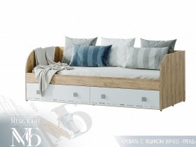 Кровать с ящиками Тренд КР-01 в Айхале - ajhal.mebel-nsk.ru | фото