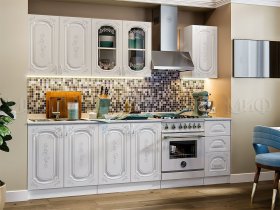 Кухонный гарнитур Лиза-2 (белый) в Айхале - ajhal.mebel-nsk.ru | фото