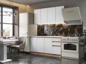 Кухонный гарнитур Ника 1,6 м (белый) в Айхале - ajhal.mebel-nsk.ru | фото