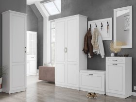 Модульная прихожая Апполия прихожая (белый/белый дуб) в Айхале - ajhal.mebel-nsk.ru | фото
