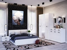 Модульная спальня Нэнси NEW в Айхале - ajhal.mebel-nsk.ru | фото