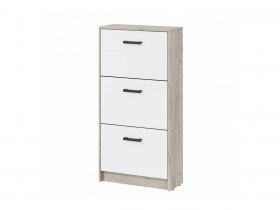Обувница ОБ-3 Вега (дуб крафт серый/белый) в Айхале - ajhal.mebel-nsk.ru | фото