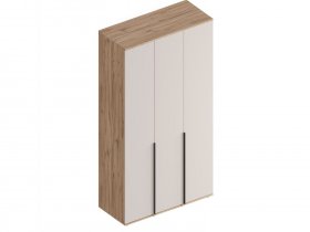 Шкаф 3-ств Сицилия (дуб альпийский/тефия) в Айхале - ajhal.mebel-nsk.ru | фото
