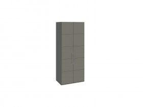 Шкаф для одежды с 2 дверями Наоми (джут/фон серый) СМ-208.07.03 в Айхале - ajhal.mebel-nsk.ru | фото