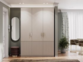 Шкаф трехстворчатый Эккервуд (Нью) (меланж) в Айхале - ajhal.mebel-nsk.ru | фото