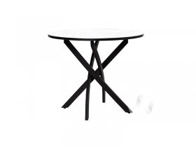 Стол обеденный Лион (мрамор белый/черный) в Айхале - ajhal.mebel-nsk.ru | фото