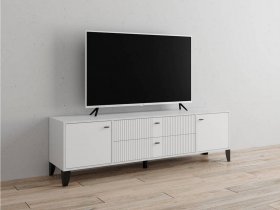 Тумба под ТВ Парус-10 (белый/белый снег) в Айхале - ajhal.mebel-nsk.ru | фото